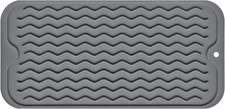 Silicone Dish Drying Mat, Non-Slip Easy Clean Sink Mat Large Heat-resistant Dish