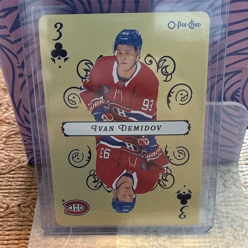 Upper Deck 2025-26 O-Pee-Chee Hockey Ivan Demidov Canadiens Playing Cards 3C