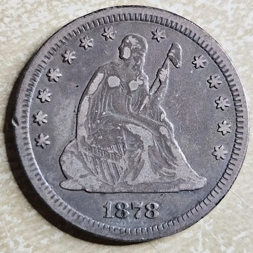 1878-CC Seated Liberty Quarter — photo from another recent sale
