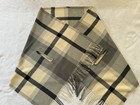 J. Crew Scarf Shawl Wrap With Fringe Accents And Arm Slots. Cream, Gray, Black — photo 1