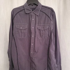 I.N.C Men’s Black Button Up Shirt Size Large Slim Fit