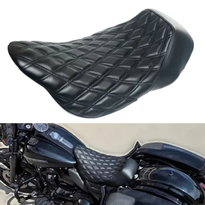 Black Driver Solo Seat For Harley Touring Road King Street Glide 2009-2023 - Image 1 of 4
