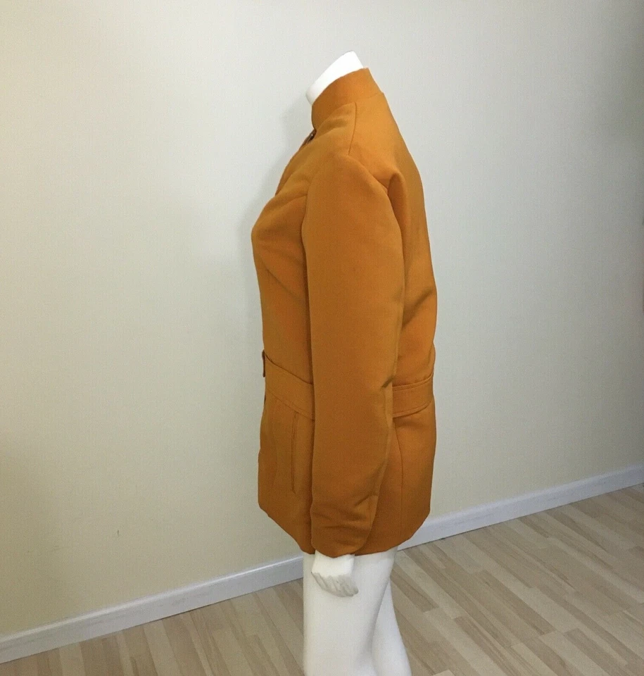 Vtg Anba of Austria Ski Jacket Women's US 10 Harvest Gold Wool Blend Full Zip - Image 3 of 4