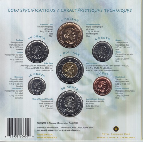 2005 Baby Gift Coin Set - Royal Canadian Mint A16 - Picture 2 of 2