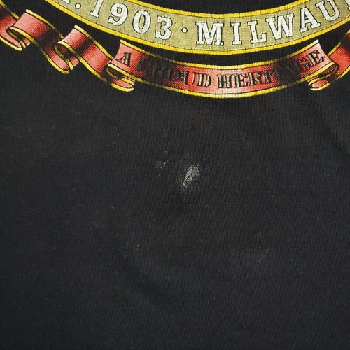 VTG 1987 Harley-Davidson Holoubek T-shirt Mens 2XL Hit Me USA Black Eagle 80s - Picture 4 of 24