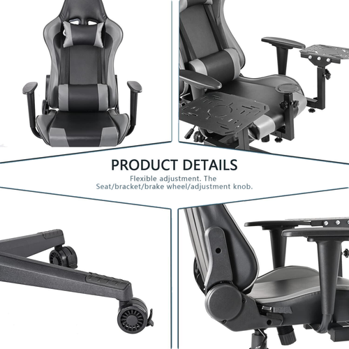 Zootopo Flight Simulator Stand with Gray Seat fit for Airbus Stick and Throttle - Picture 9 of 19