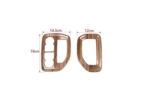 3X Console Dashboard Side Air Vent Cover Trim For Chevy Silverado 19+ Wood Grain - Picture 14 of 16