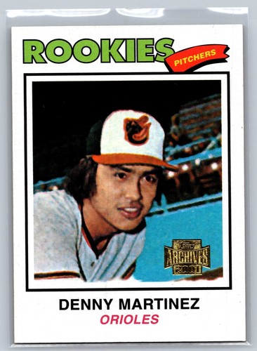 2001 TOPPS ARCHIVES BASEBALL 78 DENNY MARTINEZ ORIOLES - Picture 1 of 2