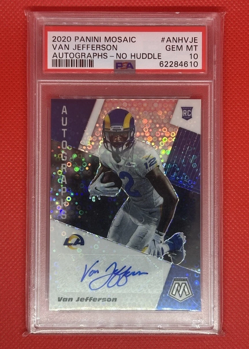 Van Jefferson Panini Mosaic Autographs No Huddle #ANHVJE Base