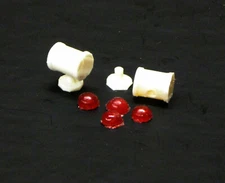 1:25 scale model resin Adam 12 Trio T2 can red can light fire police ambulance