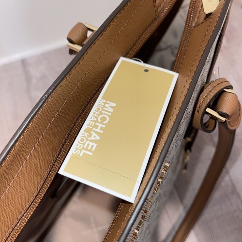 Michael Kors große Tragetasche, vanille/beige braune weiße Damentasche (NEU) - Bild 6 von 11