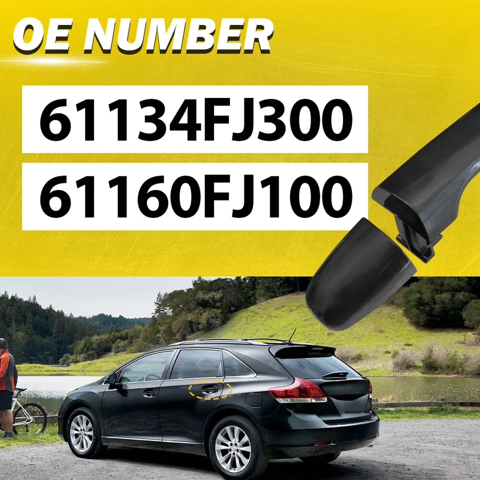 Maçaneta externa esquerda da porta traseira 2010 Fors 2011 2009 2012 2013 2015 2014 Toyota Venza - Imagem 3 de 4