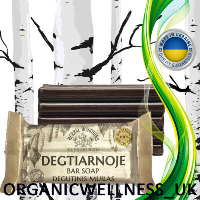  KRÄUTERTRADITIONEN 100% natürliche BIRKENTEERE Stückseife  ''DEGTIARNOJE'' 140 gr.