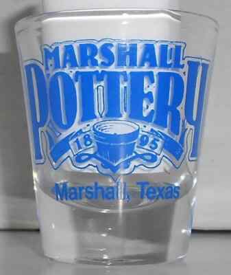 Marshall Pottery Marshall, Texas Shot Glass New