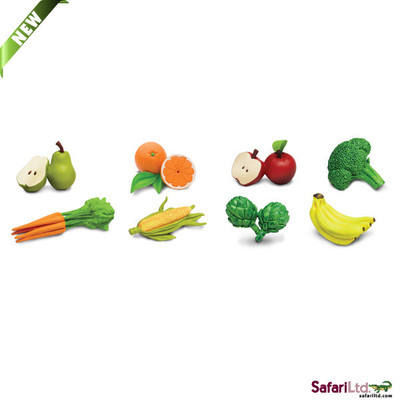 Fruits and Vegetables/Safari Ltd/toob/NEW 2014/banana/apple/broccoli/pear/corn