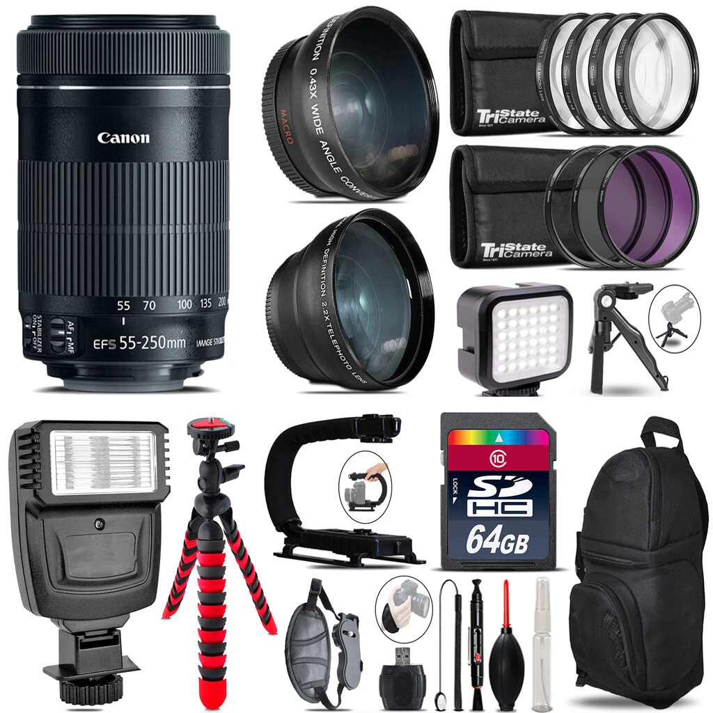 Canon STM 55-250mm Focal Camera Lenses for sale | eBay