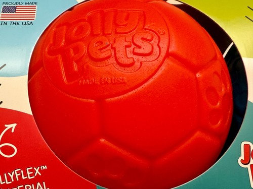 Jolly Pets Soccer Ball 8" Diameter, 2-pack, Large Floating Bouncing Dog Toy - Picture 2 of 11