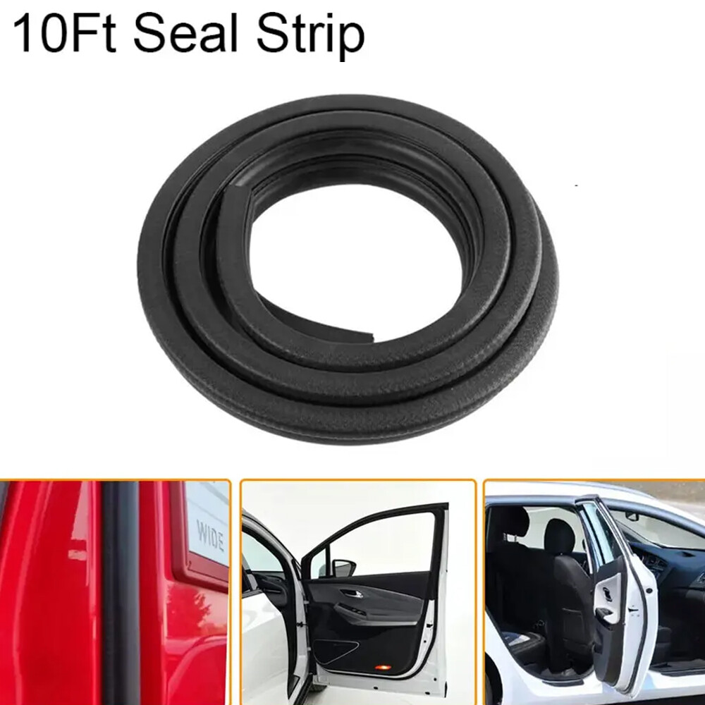 10ft Car Rubber Seal Strip for Doors Windows Hood Trunk Edge Protection