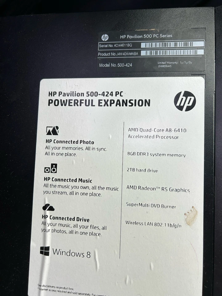 HP Pavillion 500-424 - Image 2 of 2