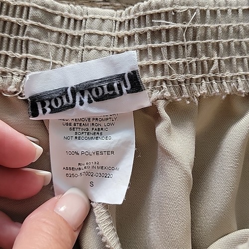BonWorth Elastic Waist Pull On Pants ~ Sz S ~ Beige ~ High Rise ~ 29.5" Inseam - Picture 4 of 6