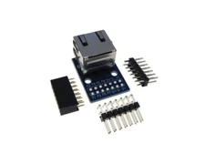 RJ45 Ethernet Connector Breakout Board w/ LED Spring 0.1" (2.54mm) Male Header
