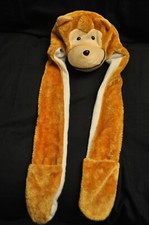 Kids/Childs Monkey Hat/Beanie with Glove Paws