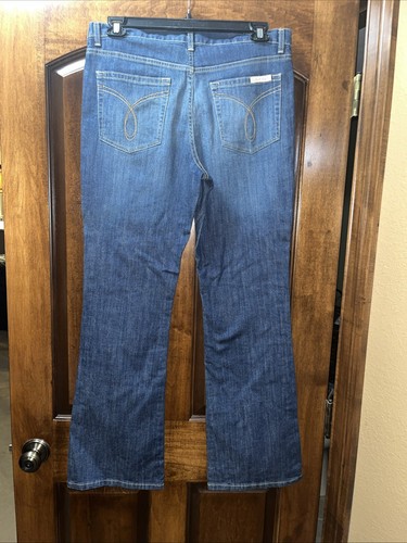 Calvin Klein Jeans Flare Medium Wash Mid Rise Stretch Women's Size 12 NWOT - Picture 5 of 7