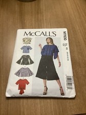 McCall's M7630 Misses Tops Size 6 ,8, 10, 12 14 Sewing Pattern New uncut