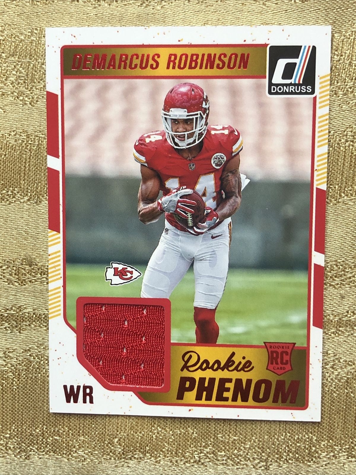Demarcus Robinson Panini Donruss Rookie Phenom Jersey Relics #20 Base