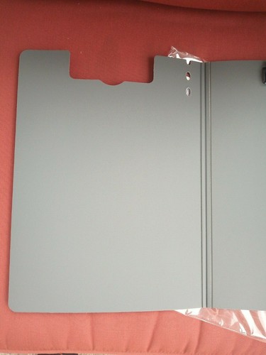Binditek White Foldable Letter Size A4 file clipboard single metal clip. - Picture 4 of 4