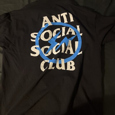 Anti Social Social Club T Shirt Blue Fragment XLarge XL 100 Anti Social Social Club T Shirt Blue Fragment XLarge XL 100
