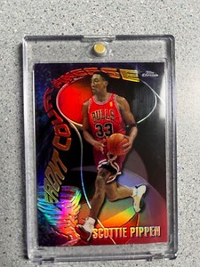 1997-98 Topps Chrome SCOTTIE PIPPEN Front Court Finesse REFRACTOR Seasons Best