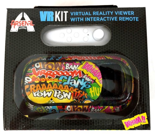 Virtual Reality Kit VR Interactive Remote Smartphone Movies Games Bluetooth - Picture 4 of 8