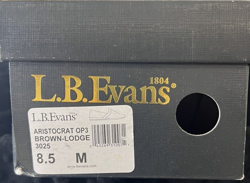 L.B. Evans Aristocratic OP3 Brown-Lodge Casual Slippers 3025 Size 8.5 - Picture 12 of 12