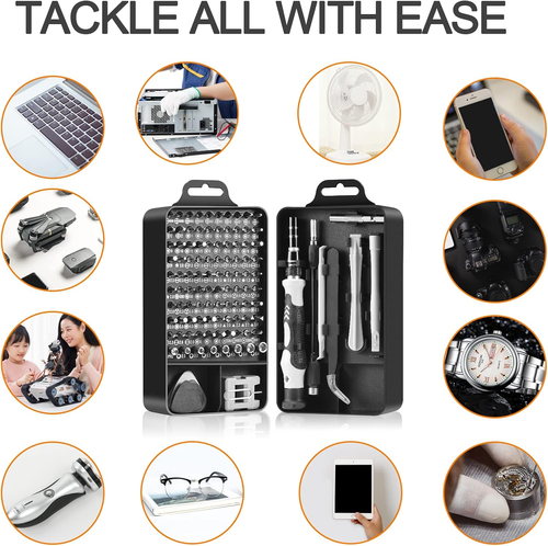 115 in 1 Magnetic Precision Screwdriver Set PC Phone Electronics Repair Tool Kit - Picture 5 of 12