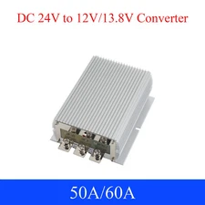 24V to12/13.8V DC Power Converter 50/60A Step Down Voltage Supply Module For Car