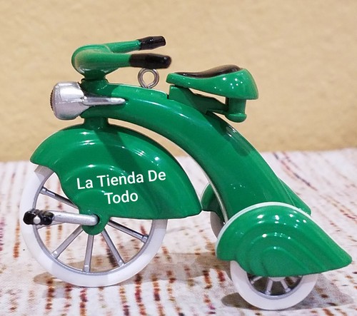 VTG 1997 ORNAMENT 1936 STREAMLINE VELOCIPEDE TRICYCLE MODEL CHRISTMAS TREE READ - Picture 5 of 8