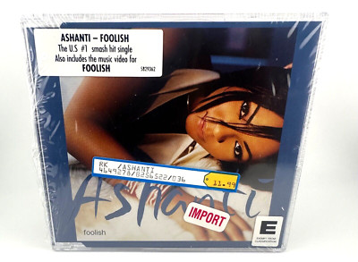 Ashanti - Foolish [ RARE NEW CD #1 Single + Hype Sticker! 2002 ] * SEALED *