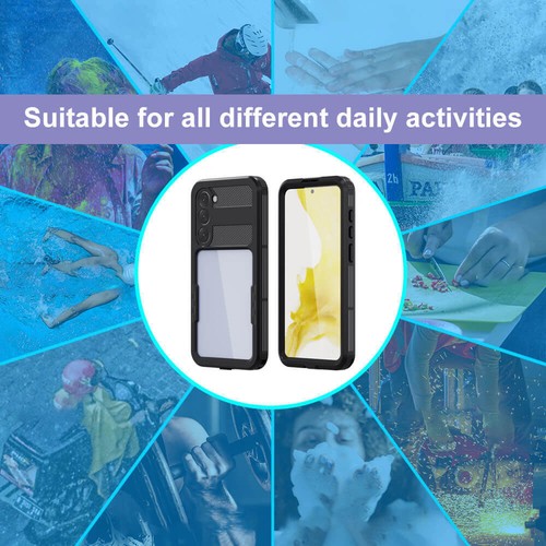 Waterproof Case for Samsung Galaxy S23+ Plus, Heavy Duty Shockproof Black - Picture 6 of 6