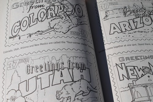 Vintage USPS Greetings from America Coloring & Activity Book, 2003 Pb NOS - Picture 7 of 11