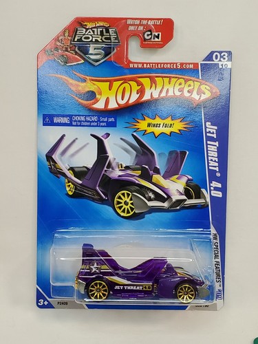 2009 Hot Wheels 89/190 JET THREAT 4.0 #3/10 HW Special Features Purple