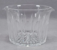 19th Century British Cut Panels & Lines Flint Glass Wine Rinser C. 1840-1860s A