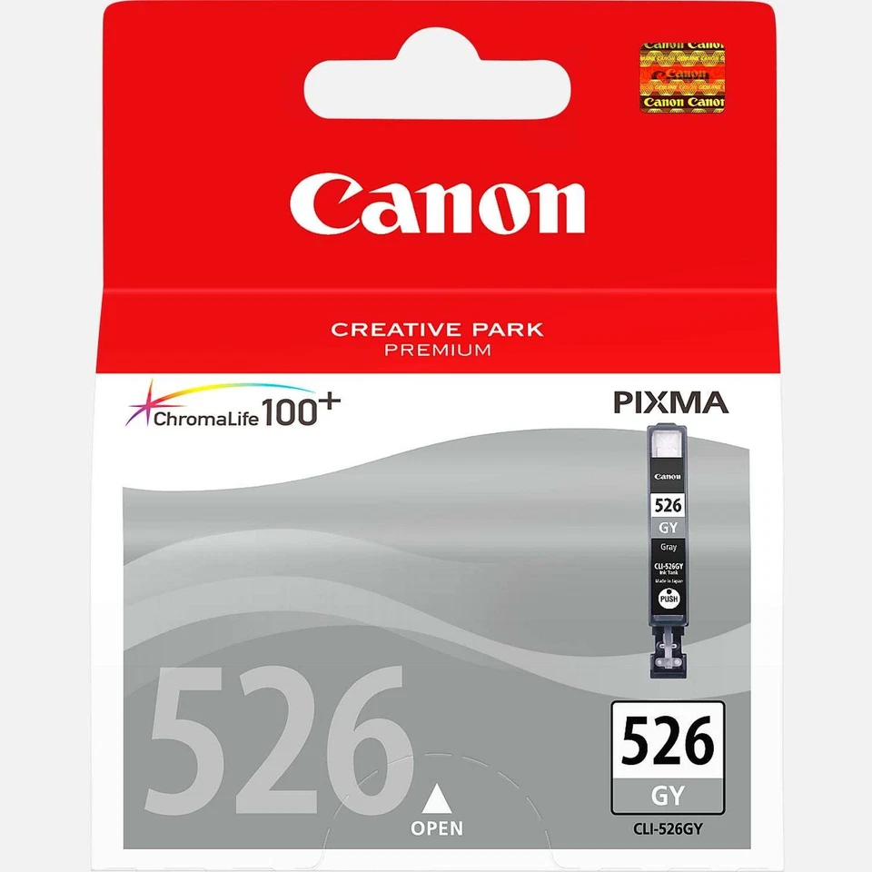 TONER & INKJET CARTRIDGES Canon CLI-526 cartouche d'encre Gris authentique (TVA incluse)