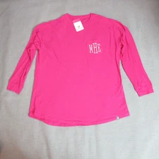 Marley Lilly Top Womens L/XL Pink Long Sleeve Crew Neck Casual T Shirt Tee NWT