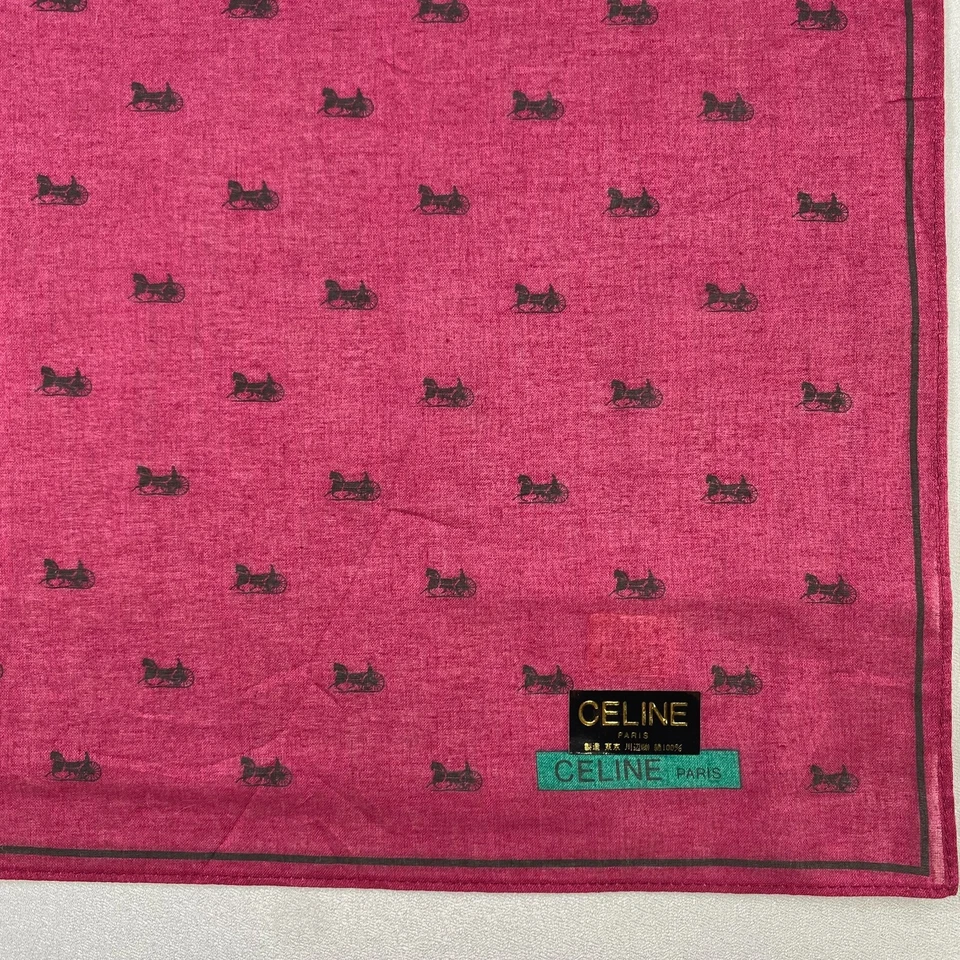 Vintage Celine Handkerchief Neckerchief Bandana Pocket Square - Image 3 of 4