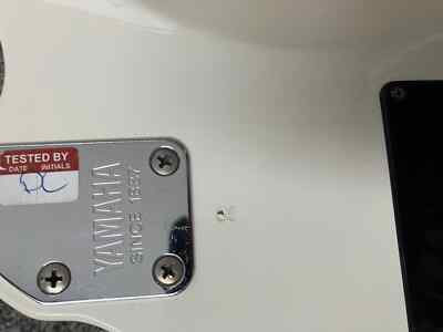 yamaha RGX112 1980's electric guitar, white with black neck | eBay
