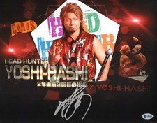 Yoshi-Hashi Signed 11x14 Photo BAS Beckett COA New Japan Pro Wrestling Picture 8