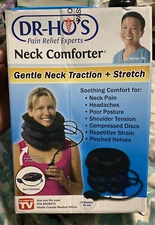 DR-HO's Neck Comforter with Spinal Secrets DVD New In Box Purple Open Box