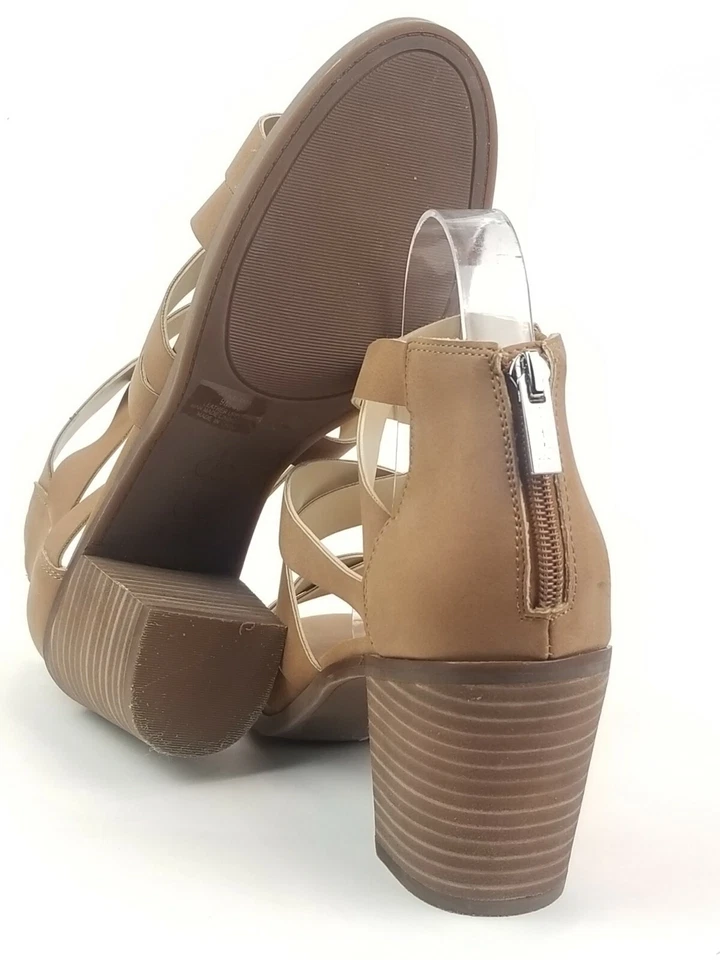 Jessica Simpson Women's JP-KALANIA Brown Strappy Block Heel Sandals Size 9 - Image 4 of 4