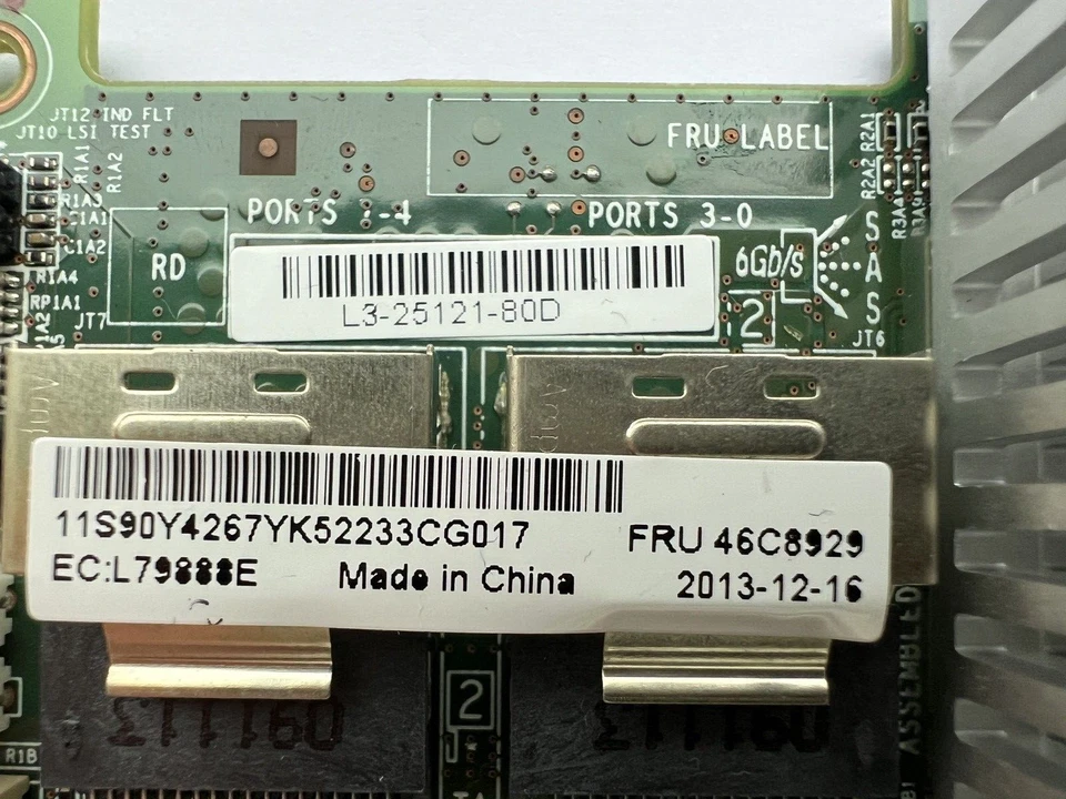IBM SERVERAID M5014 SATA/SAS PCIe x 8 RAID CONTROLLER 46C8929 6Gb/s LSI 92xx-8i - Image 2 of 4